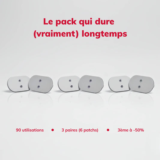 Pack Recharges BerryPatchs – 3 paires d’électrodes TENS adhésives